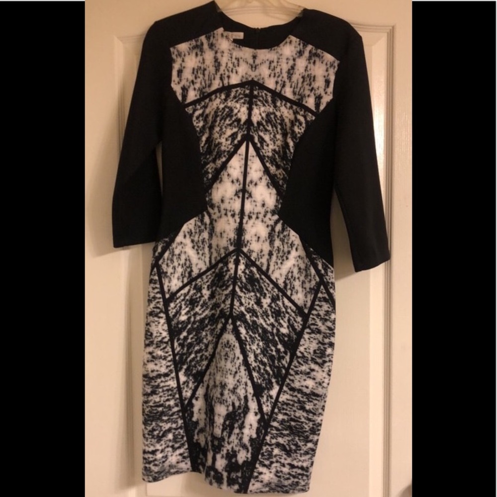 Black and white dress